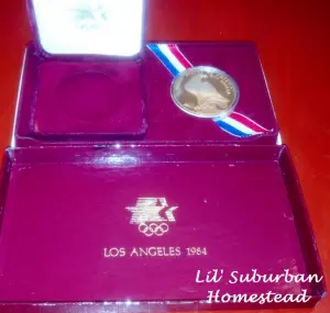 1984 olympic silver dollar or medal