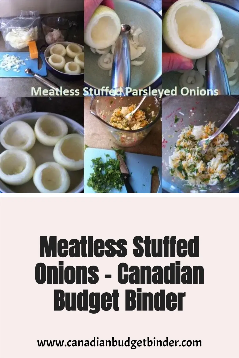 Meatless Stuffed Onions