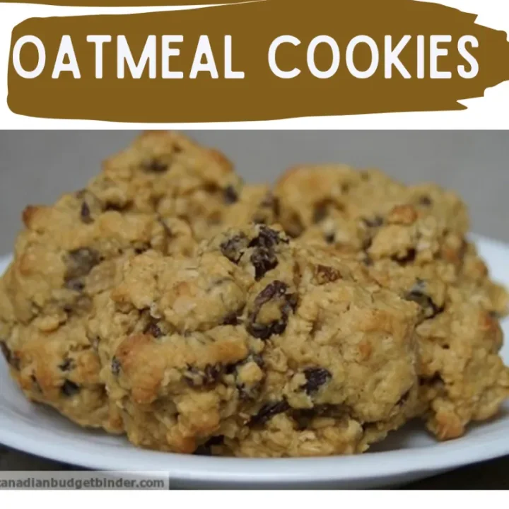 Spiced Rum Oatmeal Raisin Cookies