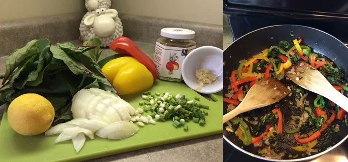 beet-leaves-and-rice-stir-fry-steps-