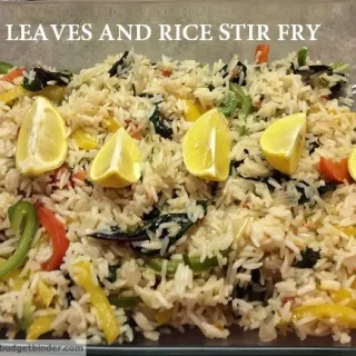 Beet leaves and Rice Stir Fry