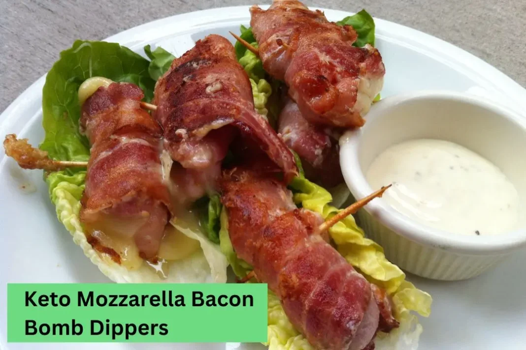 Keto Mozzarella Bacon Bomb Dippers