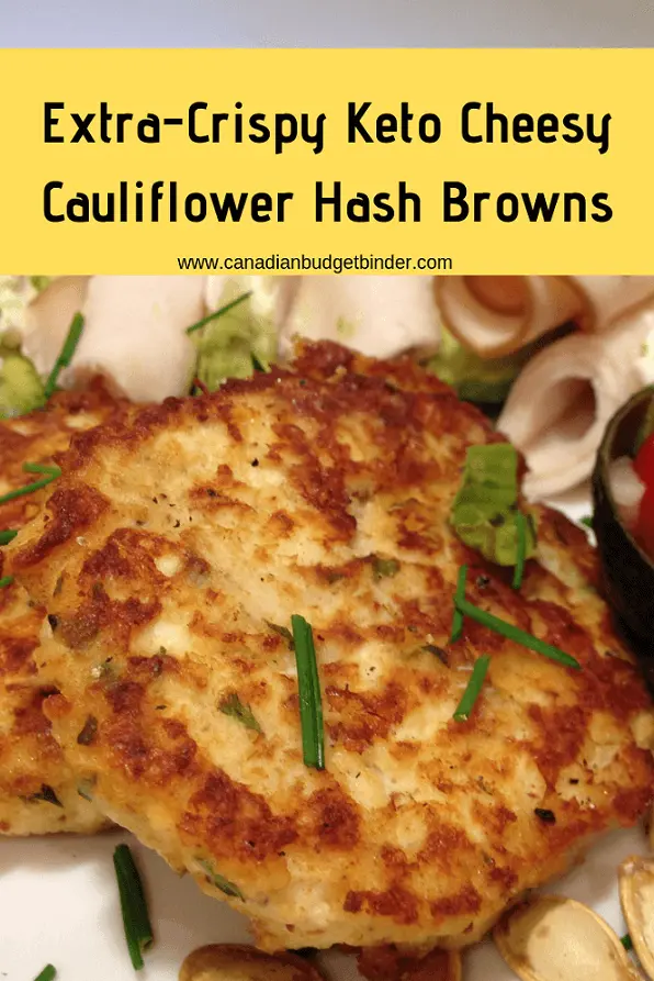 Extra-Crispy Keto Cheesy Cauliflower Hashbrowns