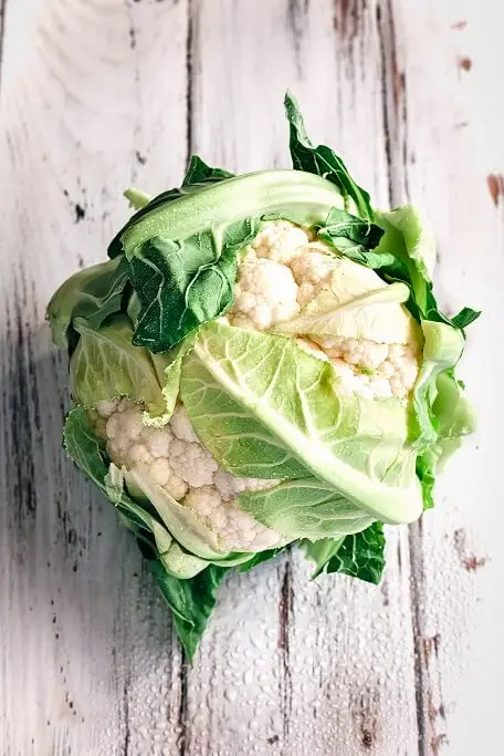head of cauliflower