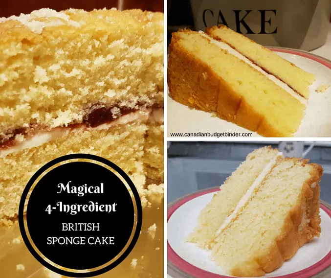 4 ingredient british sponge cake 2 FB