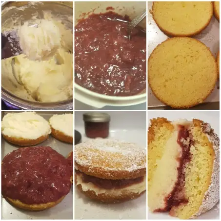 Victoria Sponge Cake 4 Ingredients