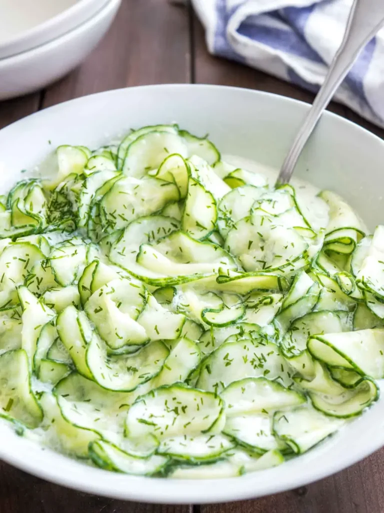 Creamy German Cucumber Salad