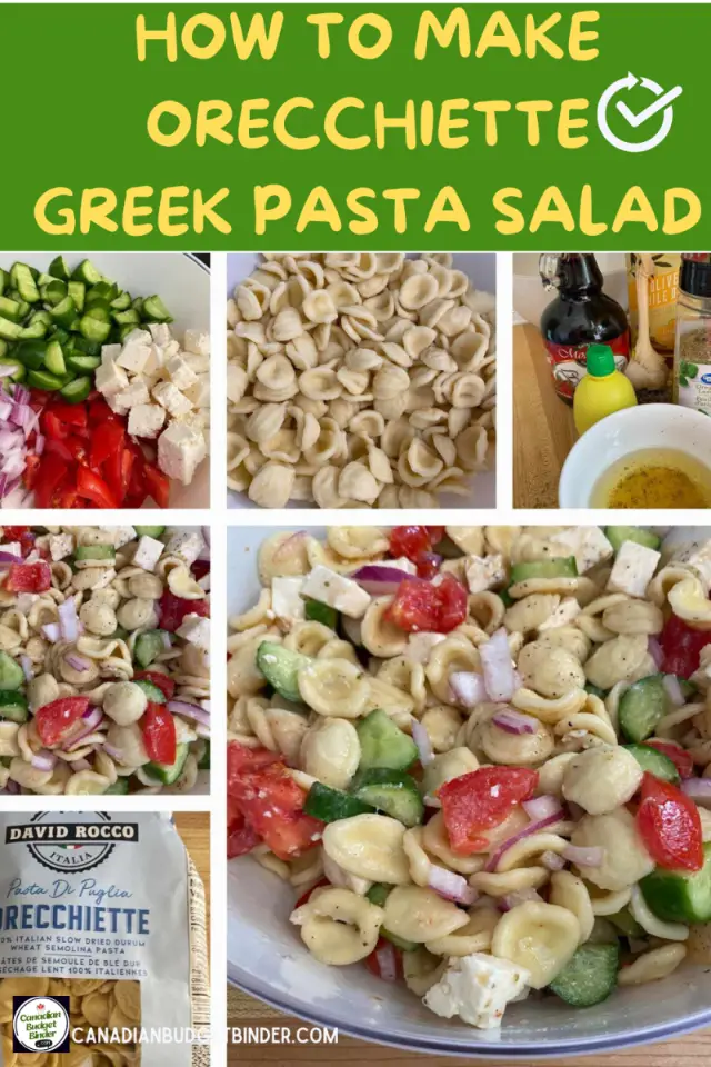 How To Make Orecchiette Greek Pasta Salad