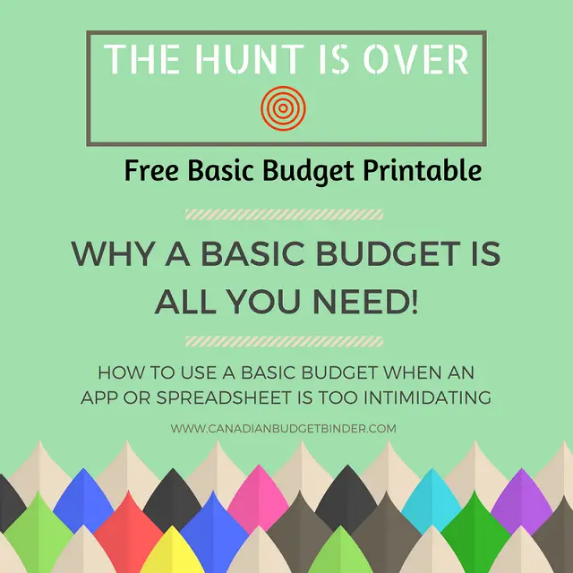 WHY A BASIC BUDGET IS ALL YOU NEED!