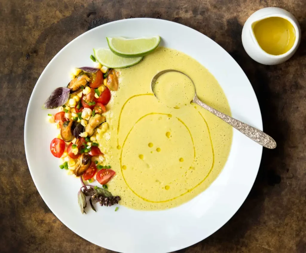 chilled corn soup