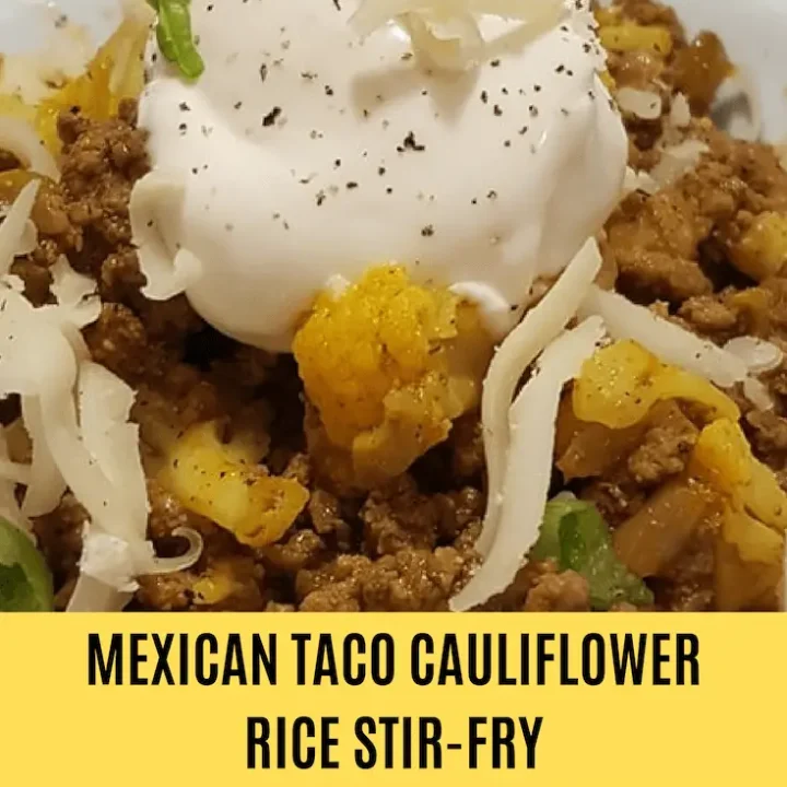 Mexican Taco Cauliflower Rice Stir-Fry