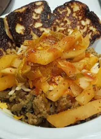 kimchi cauliflower rice