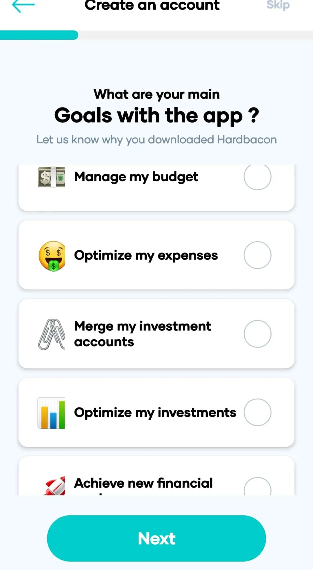 what-are-your-goals-with-the-Hardbacon-app