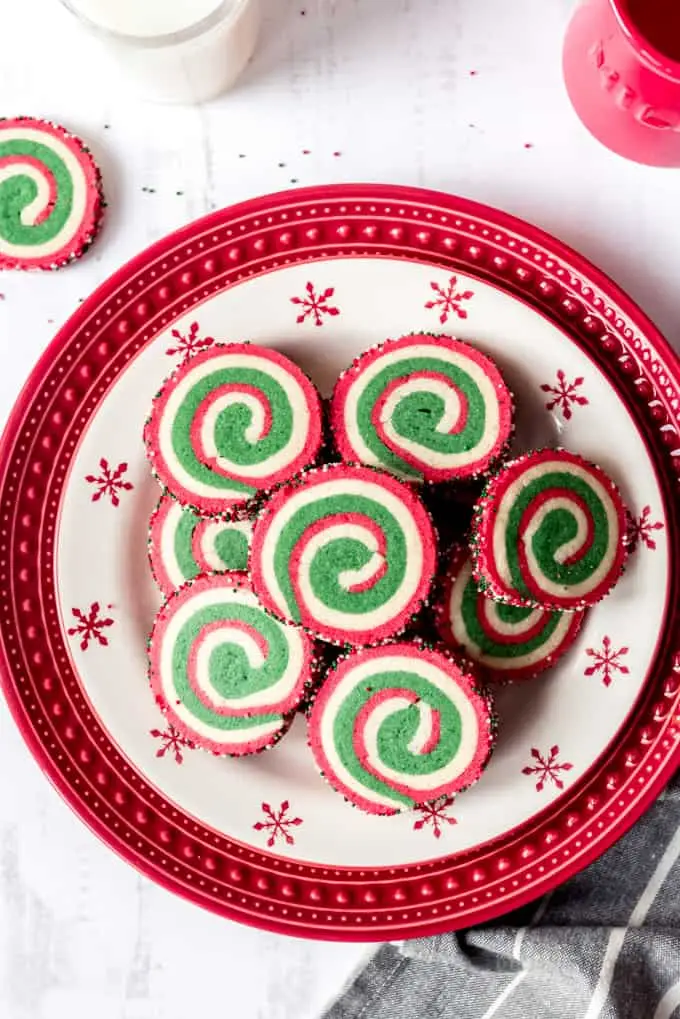 Festive Christmas Cookie Pinwheel Recipe
