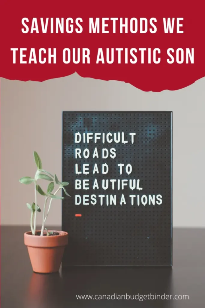 Savings methods to teach children and motivation to encourage them to never give up. 