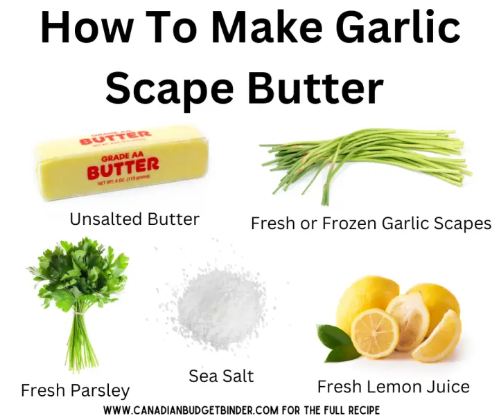 How to make garlic scape butter