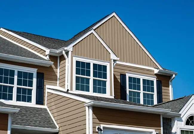 Board and Batten Upper-level Vinyl Siding Installation Gentek