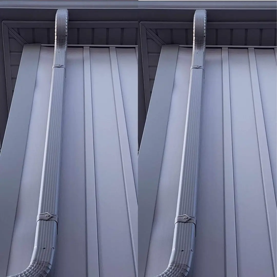 Board and Batten Siding, eavestrough, and downspout (soffits and fascia)