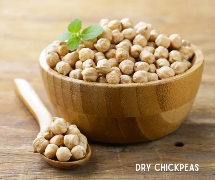 Bowl of Dry Chickpeas