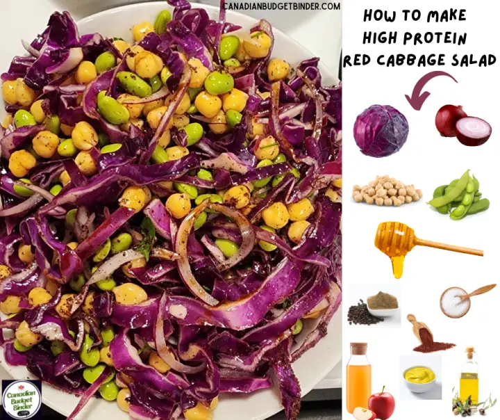 How To Make A Simple High-Protein Red Cabbage Salad
