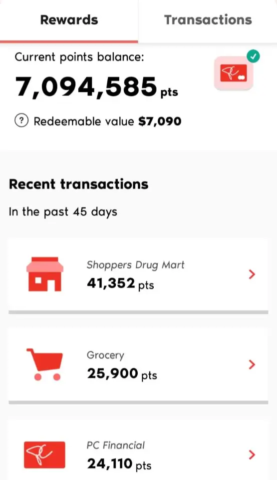 PC Optimum Points Update- mid-month