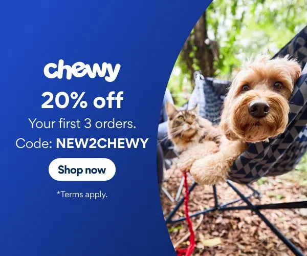 Chewy Canada 20 Percent Off Your First Three Orders Discount code August 2024